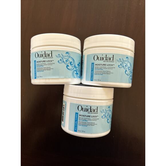 Ouidad Moisture Lock Edge Control + Pomade For Curly Hair, 2 oz, LOT OF 3, NEW - Picture 1 of 12